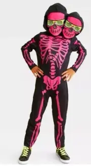 Kids XL Hyde Eek TWO-HEADED SKELETON Halloween Costume Jumper Child Stuffable 14