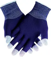 Dinchaakuarry Grip Full Finger Video Gloves, Touch Screen Compatible Mitts | Breathable Anti-Sweat Gloves for Men & Women, Improved Conductivity for Women