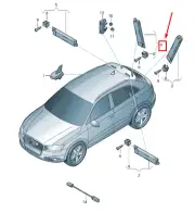 AUDI Q3 8U Right Lower Antenna Amplifier 8U0035225G NEW GENUINE
