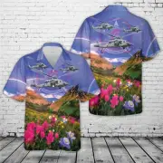 US Navy Helicopter Sea Combat Squadron SIX HSC 6 MH 60S Seahawk Hawaiian Shirt