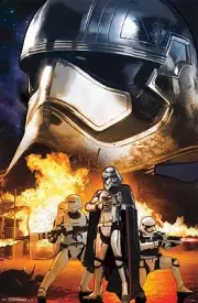 FORCE AWAKENS MOVIE POSTER ~ TROOPERS HELMET PHASMA 22x34 Star Wars Episode 7
