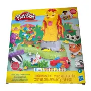 Play-Doh Growin' Mane Lion and Friends Toy New With Box