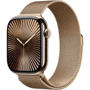 Apple Watch Series 10 46mm Gold Titanium Case GPS + Cellular Milanese Loop
