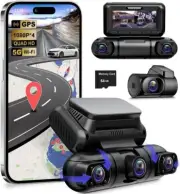 4 Channels Dash Cam HD 4*1080P Cameras WIFI GPS Track Car DVR Super Night Vision