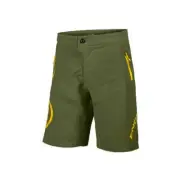 Shorts MTB mt500jr With Padding Child Green Endura MTB