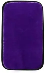Car Armrest Cover with Elastic Strap Comfortable Auto Center Console Cover/Cushion Universal for Car/Seat Cover (Purple, One Size)