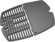[soldbbq] A New Combination-Replacement Parts- Compatible with 6558 Griddle & 7644 Cooking Grate(A Half)-Add-On for The Weber Q-Q100 Q120 Q1000 Q1200 Series Gas Grills