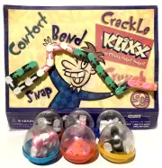 KLIXX Fidget Widgets 6 Toy Vending Machine Capsules 48 Total Links Vtg 1997