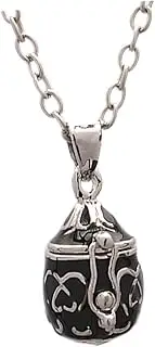 [CTIRCHIU] Brass Openable Wishing Pendant Chain Elegant Water Drop Memorial Locket for Pet Ashes Keepsake Jewelry Non Tarnish Allergy Versatile Wear Display