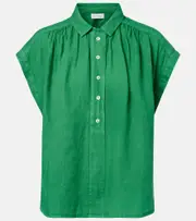 [Velvet] Velvet Elowen linen top AU 12 green