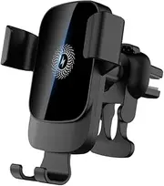 Binxind Black Wireless Car Charger with Phone Holder 15W Fast Charging Automatic Clamping Phone Holder