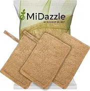 Midazzle 100% Natural Body Scrubber Loofah for Bathing (Rectangle) (Pack of 3)