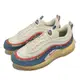 Nike 休閒鞋 Air Max 97 男鞋 女鞋 藍 紅 米白 子彈 氣墊 仿舊 奶油底 繪畫 DV1486-162 [ACS 跨運動]