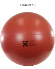 Cando - 30-1854 Deluxe ABS Inflatable Exercise Ball, Red, 29.5" Case Of 10