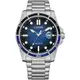 CITIZEN 星辰 光動能潛水風海洋波紋時尚腕錶/藍/41.5mm/AW1810-85L