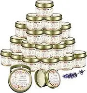ACITHGL 24 Pcs Baby Shower Favors Party Candles Gold Rustic Tea Lights Bulk Candles Lavender Scented Soy Wax Candle for Guests Gender Reveal Candle Return Gifts Girl Boy (Pink Elephant)