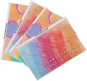 LIFKOME Kalimba Introductory Sticker 4pcs Mini Kalimba Note Stickers Learning Aid for Thumb Piano