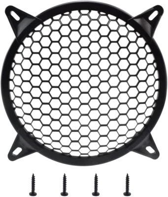 10 Inch Plastic Mesh Waffle Speaker Covers with Screws Audio Sub 10 INCH