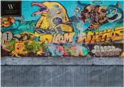 1:18 - 1:24 Garage Graffiti walls - Peel and Apply decal sheets. Set 139
