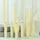 Realistic Flameless Candles Led Taper for Wedding Christmas Window