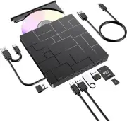 Newest AMIR External DVD Drive, USB 3.0 Portable CD/DVD +/-RW Drive/Dvd Player f