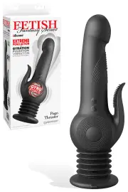 Pipedream Pogo Thruster 9.25" Responsive Silicone Thrusting & Vibrating Dildo