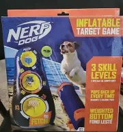 Nerf™ Dog INFLATABLE TARGET GAME Go Fetch Dog Toy Training Weighted Bottom