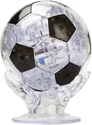 Joyfia 3D Crystal Puzzle, Soccer Ball Puzzle Model Toy, Fun Brain Teaser Jigsaw Puzzles Game Gifts for Adults Kids Family, for Ages 8+ (77 Piece)