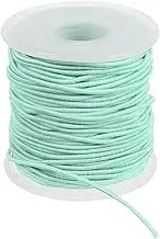 uxcell Elastic String for Bracelet 164 Ft/50 Meter Length 1.5 mm Dia, 1 Roll Sturdy Stretchy String Cord for Jewelry Making Necklace Beading Craft DIY, Lake Green