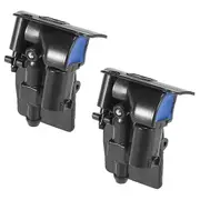 2x New Windshield Washer Sprayer Nozzle Windscreen Nozzle Jet 61667183343 For -BMW X1 E84 / X6 E71 E72 Black