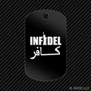 Infidel Keychain GI dog tag engraved many colors #2 statue of liberty