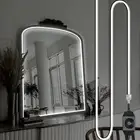 White 6000k Mirror Light, 10ft 360 LED Hollywood Style Vanity Make Up Light, ...