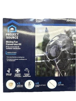 Fan Misting Cooling System FS Project Source Quick-attach Low Pressure 18-Sq ft