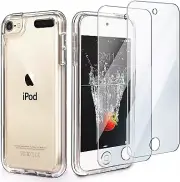 [2-Pack] Clear Silicone Soft Case for Apple iPod Touch 5th 6th 7th Generation