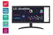 LG Ultrawide 26WQ500-B 26" Class UW-UXGA LCD Monitor - 21:9 - 25.7" Viewable - In-plane Switching (IPS) Technology - LED Backlight - 2560 x 1080 - -