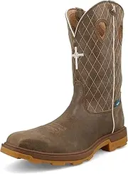 [Twisted X] Men's 12" UltraLite X Work Boot, Square Toe Nano Toe with UltraLite X