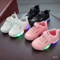 在飛比找蝦皮購物優惠-✣✠FILA LED發光閃光童鞋BABYL男女寶寶休閒運動鞋