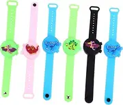 Ipetboom Portable Wristband Dispenser for Hand Random Dinosaur Design Reusable and Easy to Fill Liquid Bracelets for Go Hygiene