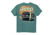Jeep Surf Beach Front and Back Pigment Dyed Print T-Shirt