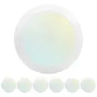 Luxrite 6 Inch LED Disk Lights 5CCT 2700K-5000K 1000LM Damp Rated 6-Pack