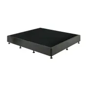 Palermo King Ensemble Bed Base Platinum Graphite Linen Fabric