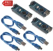 AITRIP 3Pcs for Arduino Mini Nano V3.0 Atmega328P 5V 16M Micro Controller Board