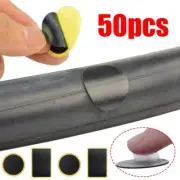 Glueless Bicycle Cycling Bike Tire Tyre Tube Puncture Patches Kit 1-50X W0K8