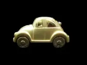 New Elgin Beetle Analog Clock - Gold