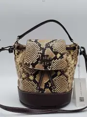 Tory Burch Thea Exotic Leather Mini Bucket Bag AUTHENTIC NWT