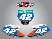 Custom Number Plate stickers for KTM 50 2016 - 2023 STRIKE Style graphics