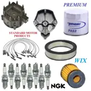 Tune Up Kit Filters Cap Wire Spark Plugs For PONTIAC GRAND AM V8 6.6L 2BBL 1975