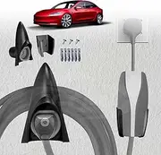 X-CAR Rocket Style Charger Holder for Tesla Model 3 Highland 2023-2025 Charging Cable Organizer Wall Mount Adapter Connector with Chassis Bracket