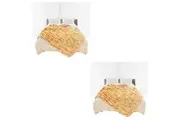 SOGA 2X 150x200cm Throw Blanket Camel Brown Double Layer Rabbit Fur Cozy Comfort with Stylish Decor