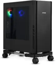 Adjustable Cpu Stand With Wheels Mobile Desktop Tower Computer Floor Stand